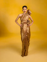 The Sunny Saffron Saree