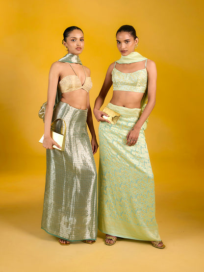 The Tropical Verde Saree