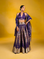 The Midnight Orchid Lehenga