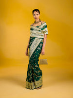 Banarasi Green Saree