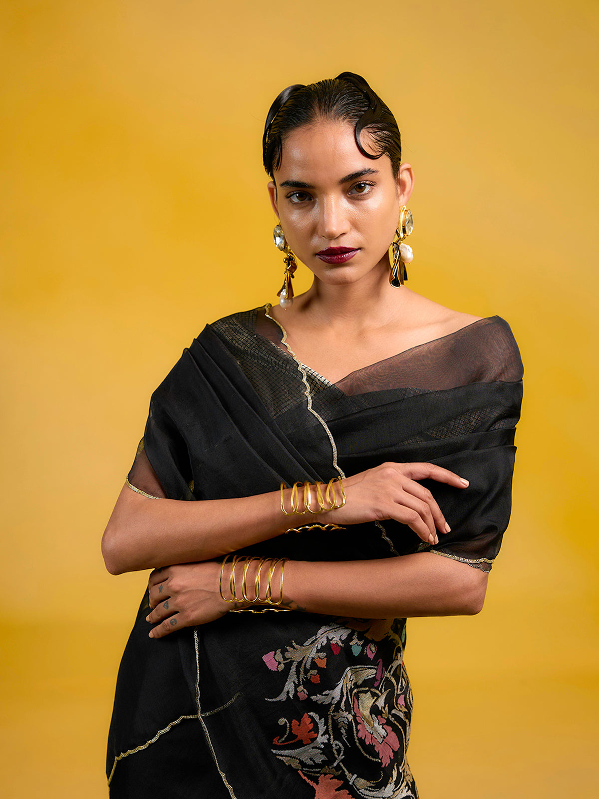The Midnight Eclipse Saree