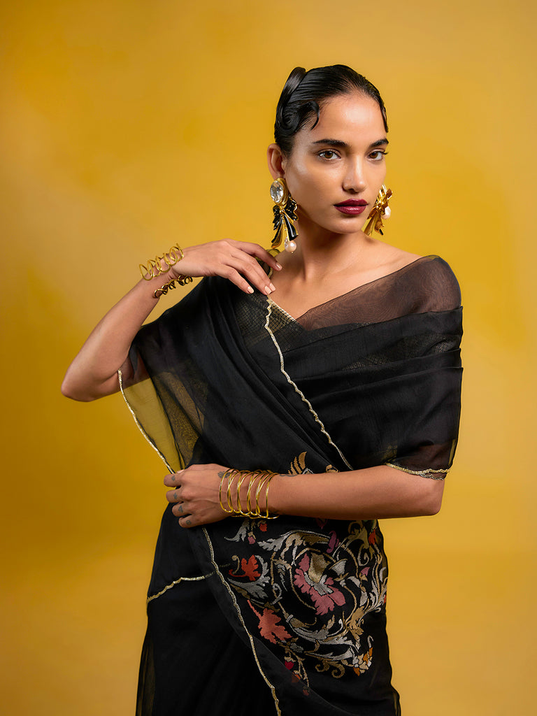 The Midnight Eclipse Saree