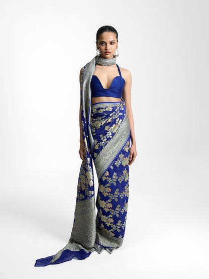 The Turquoise Tonic Saree