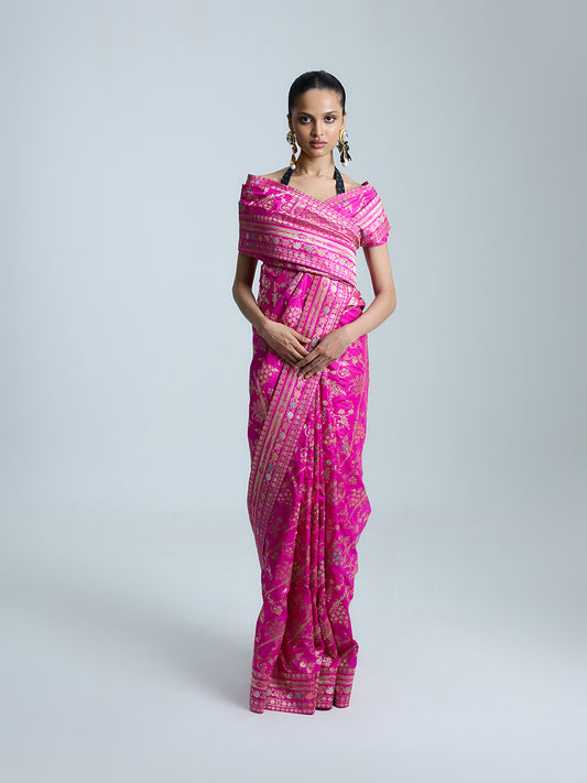 The Bubblegum Saree