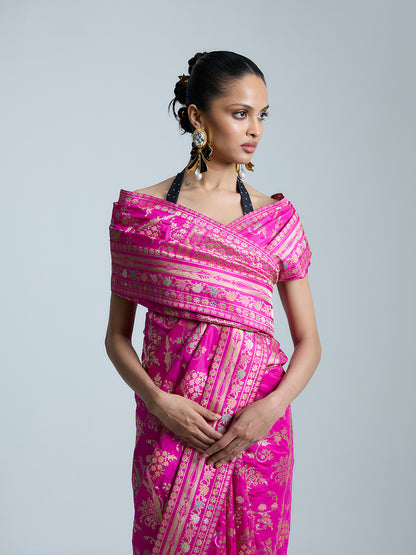 The Bubblegum Saree