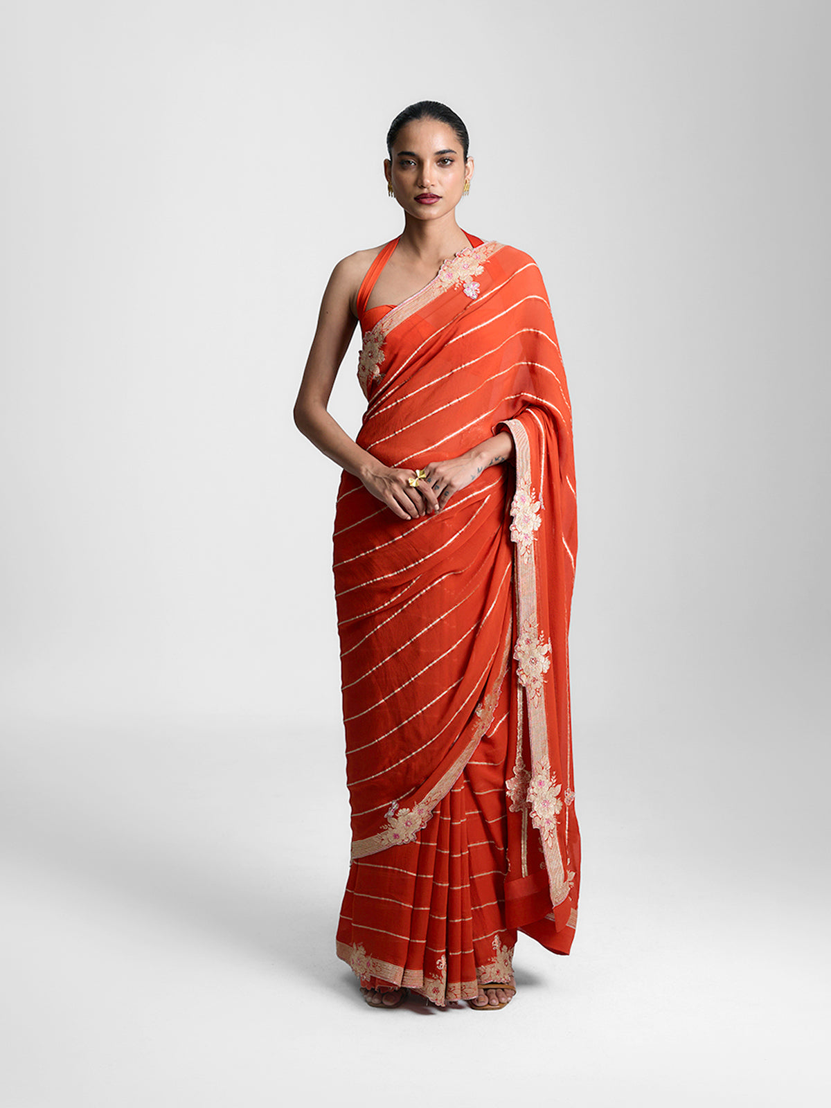 The Tangerine Saree