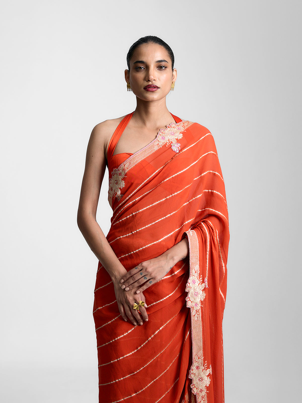 The Tangerine Saree