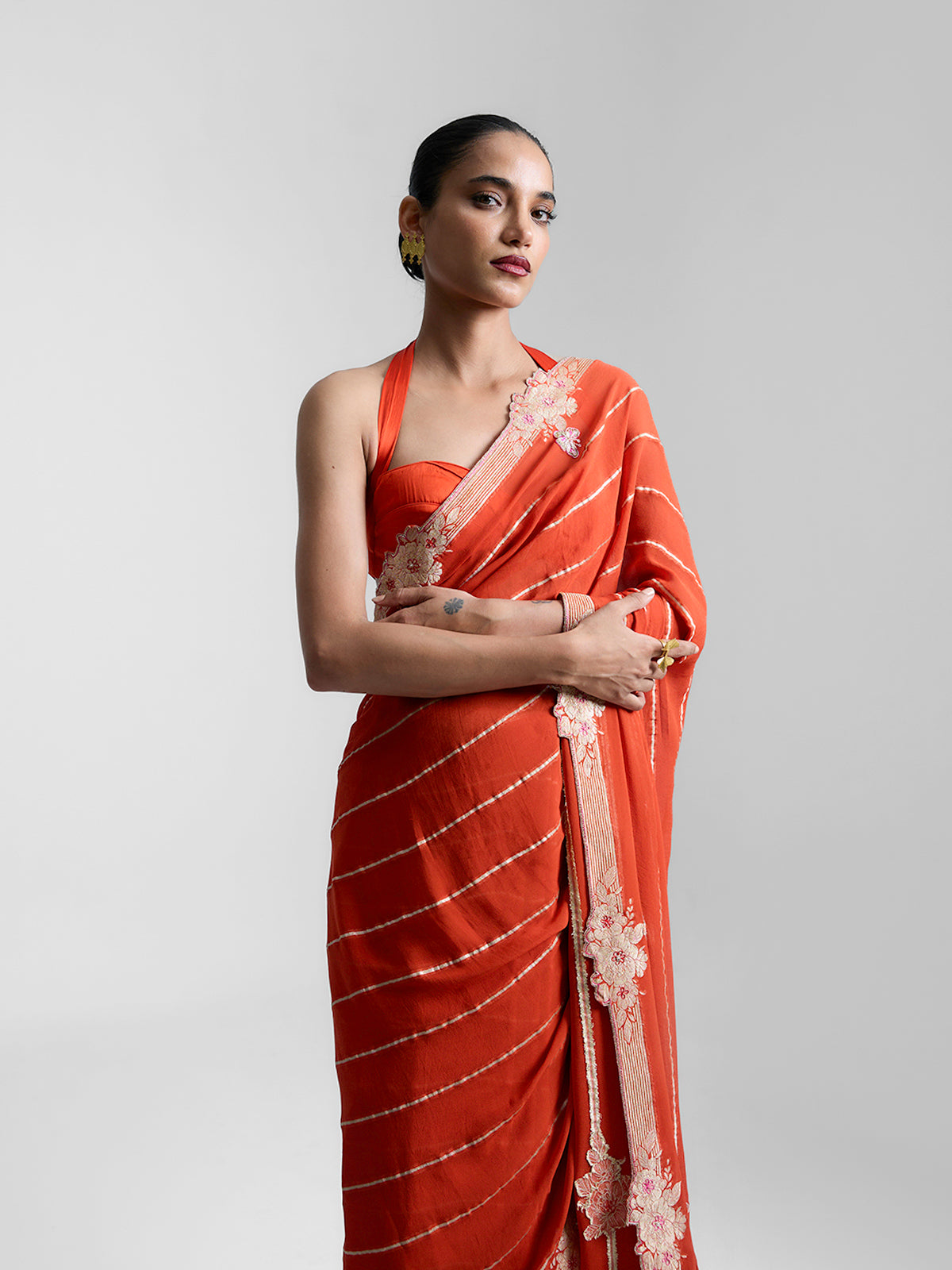 The Tangerine Saree