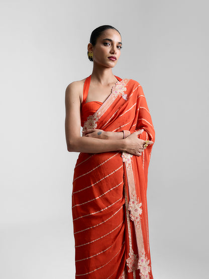 The Tangerine Saree