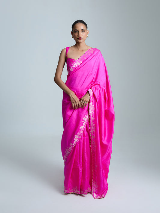 The Flamingo Saree