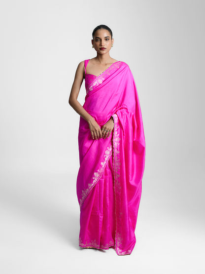 The Flamingo Saree