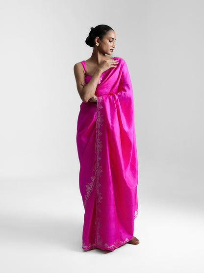 The Flamingo Saree