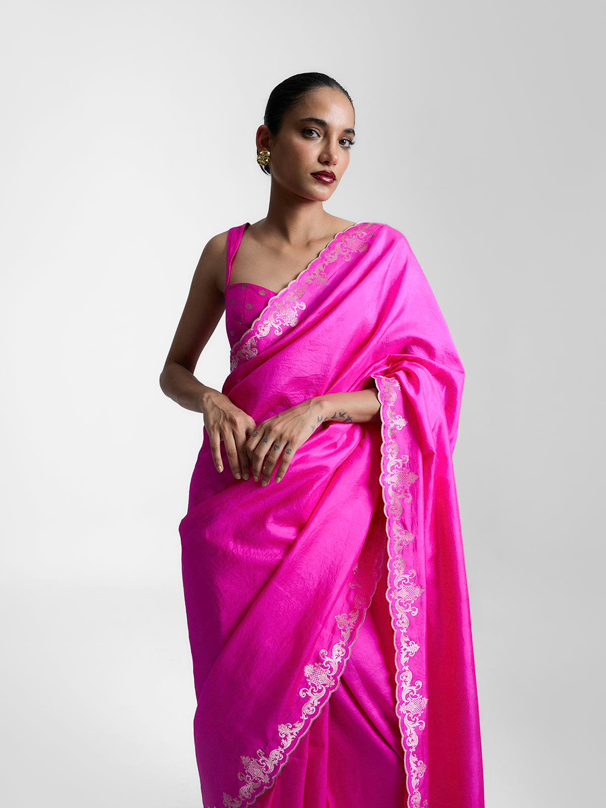 The Flamingo Saree