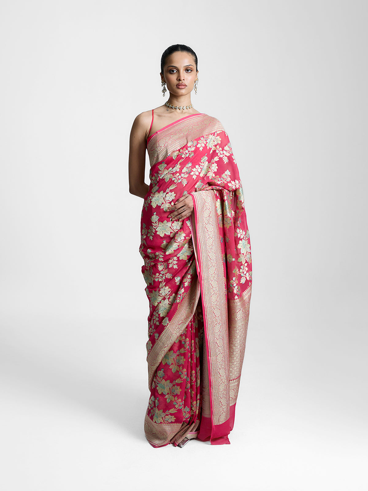 The Pink Sunset Saree