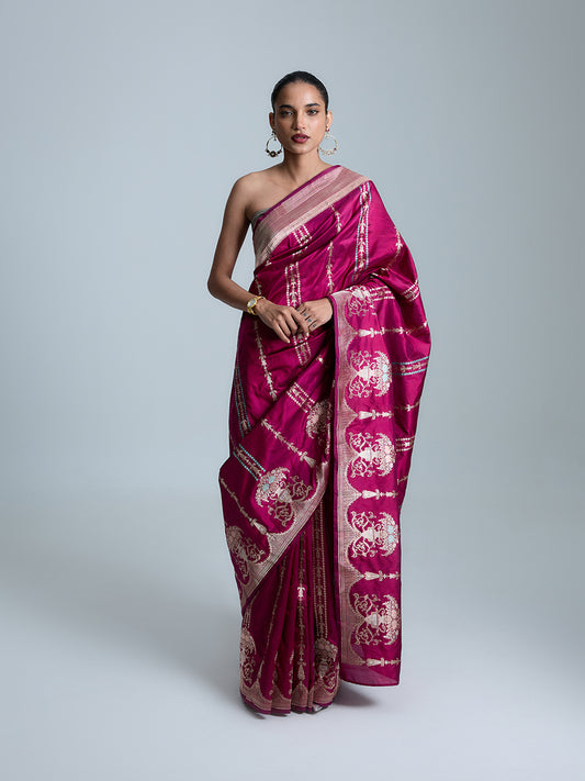 The Berry Bliss Saree