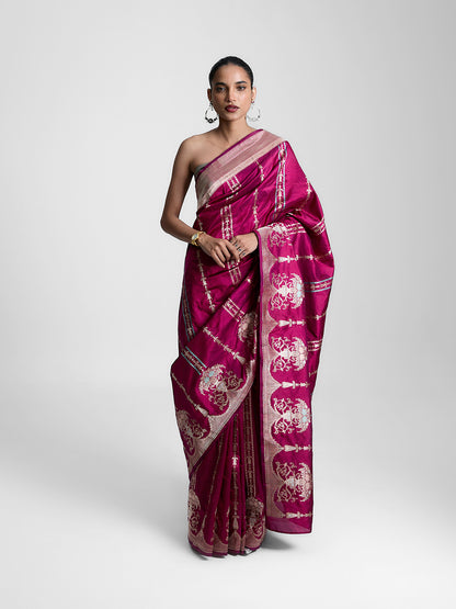 The Berry Bliss Saree