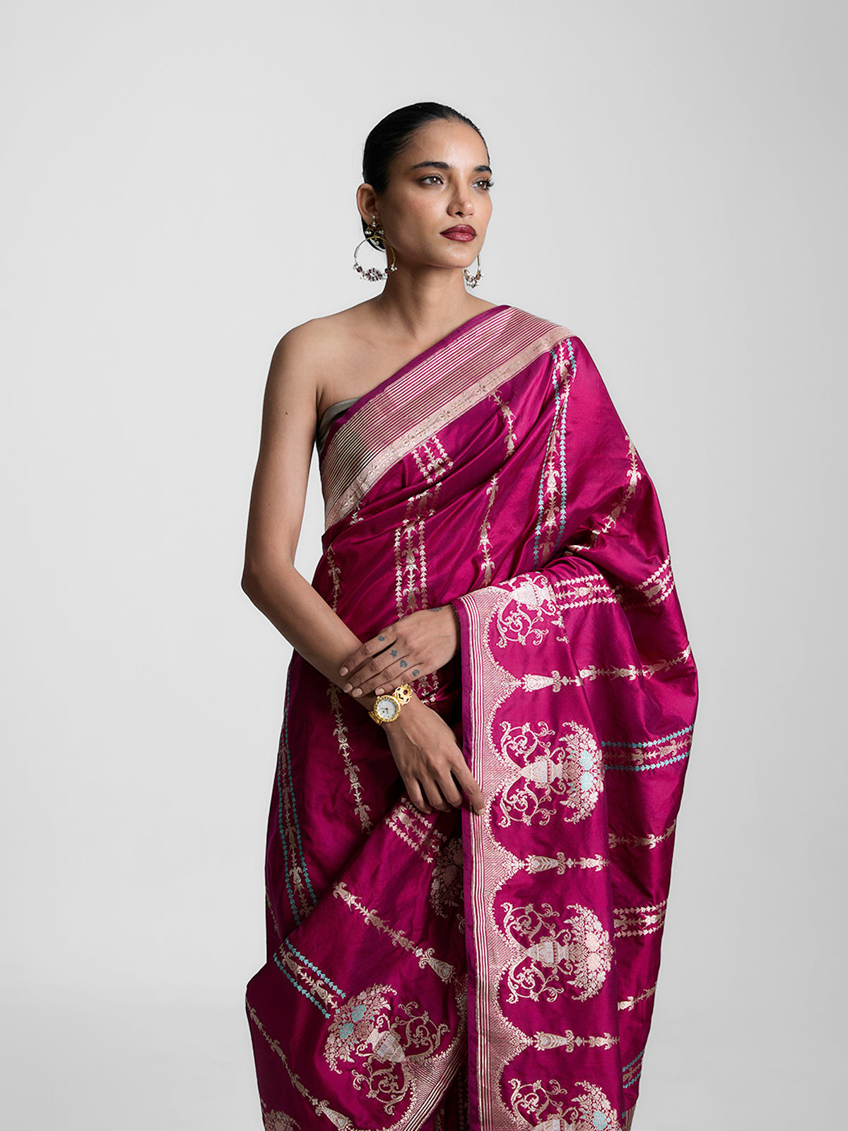 The Berry Bliss Saree