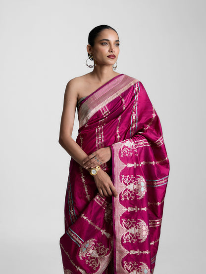 The Berry Bliss Saree