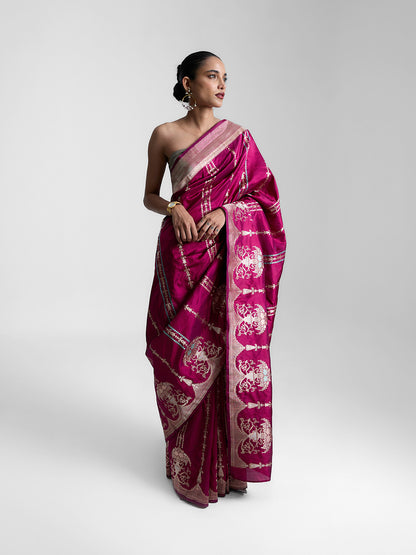 The Berry Bliss Saree