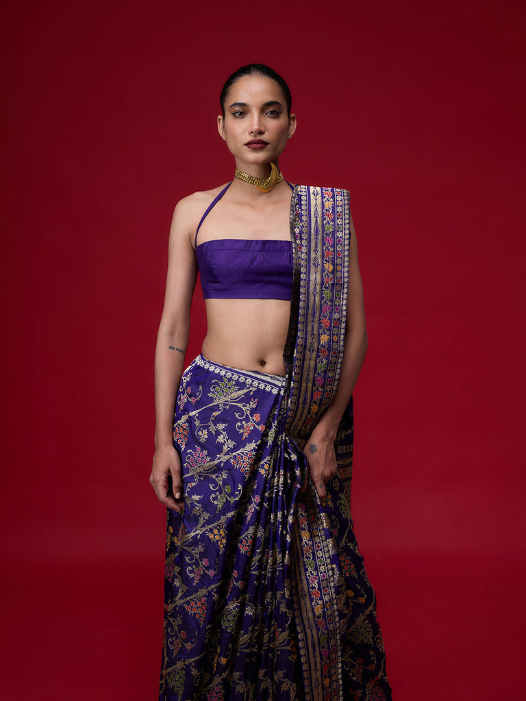 The Purple Eclipse Saree
