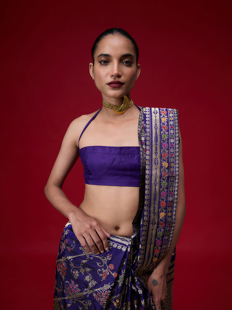 The Purple Eclipse Saree