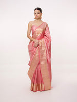 Handwoven Brick Red Kanjivaram Saree