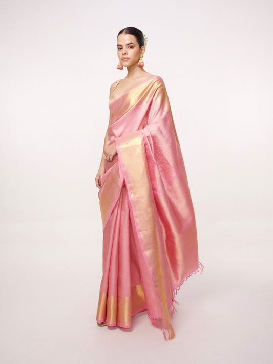 Handwoven Purple Kanjivaram Saree