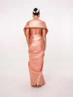 Handwoven Rust Kanjivaram Saree