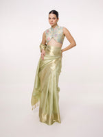 Handwoven Antique Gold Kanjivaram Saree