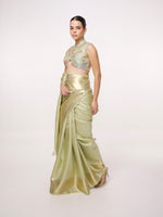 Handwoven Antique Gold Kanjivaram Saree