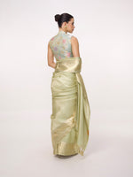 Handwoven Antique Gold Kanjivaram Saree