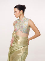 Handwoven Antique Gold Kanjivaram Saree