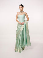 Handwoven Sea Green Kanjivaram Saree
