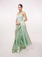 Handwoven Sea Green Kanjivaram Saree