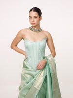 Handwoven Sea Green Kanjivaram Saree