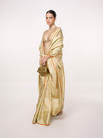 Handwoven Beige Kanjivaram Saree