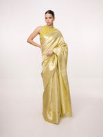Handwoven Pistachio Kanjivaram Saree