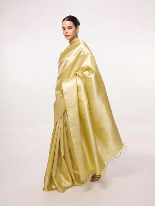 Handwoven Pistachio Kanjivaram Saree