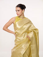 Handwoven Pistachio Kanjivaram Saree