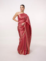 Handwoven Maroon Kanjivaram Saree