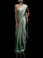 Handwoven Green Tissue Saree