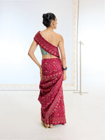 Handwoven Real Zari Rani Silk Saree