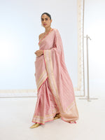 Handwoven Pink Silk Saree