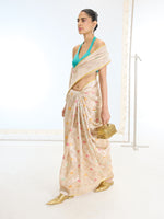 Handwoven Ivory Tissue Saree