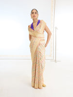 Handwoven Real Zari Beige Silk Saree