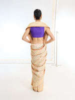 Handwoven Real Zari Beige Silk Saree