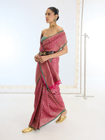 Handwoven Rani Silk Saree