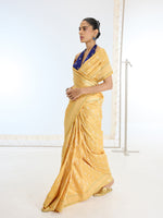 Handwoven Real Zari Mustard Silk Saree