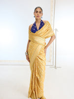 Handwoven Real Zari Mustard Silk Saree
