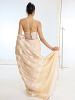 Handwoven Pink Georgette Saree